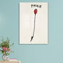Wallity Cuadro Decorativo Banksy 45 x 65 cm en Vidrio Templado